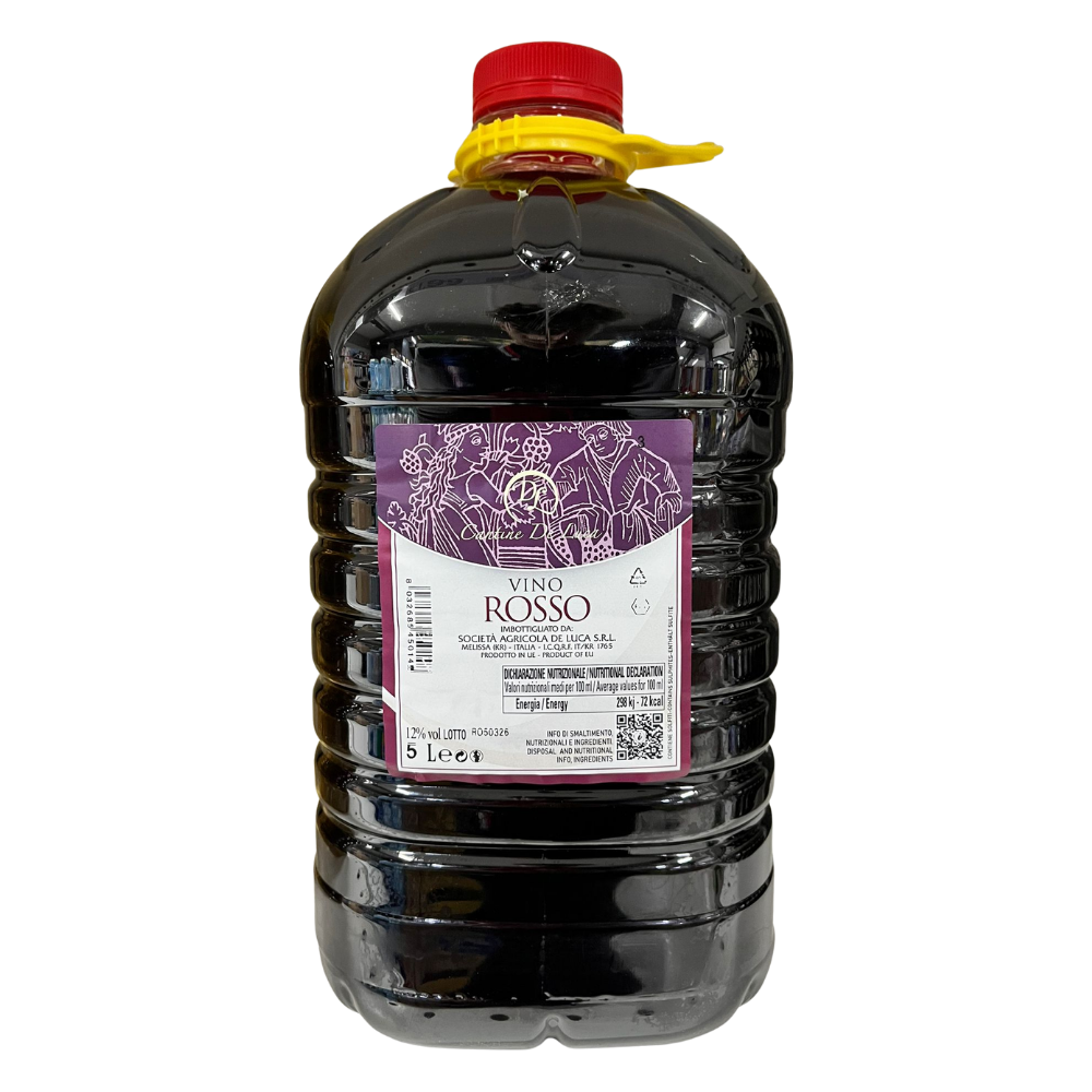 Vino Rosso Cantine De Luca PET 5lt