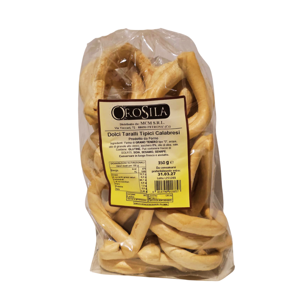 Dolci taralli tipici calabresi Orosila