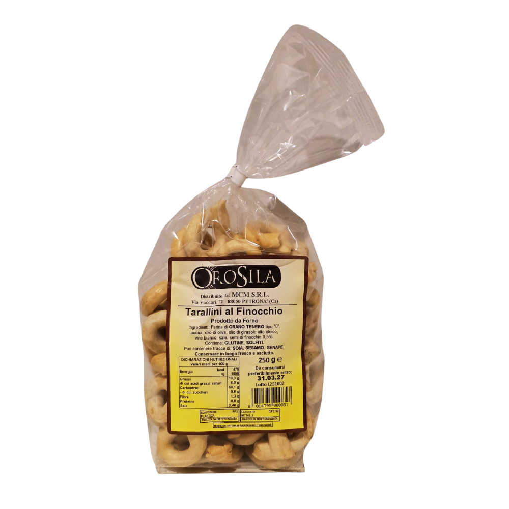 Tarallini al finocchio Orosila